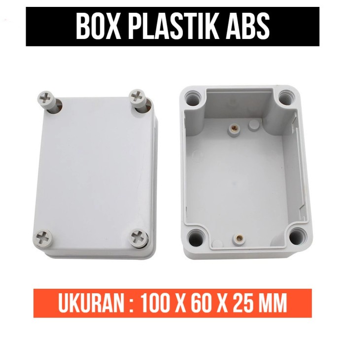 Box Putih ABS 100 x 60 x 25 mm Enclosure Box 10x6.8x2.5 cm Junction