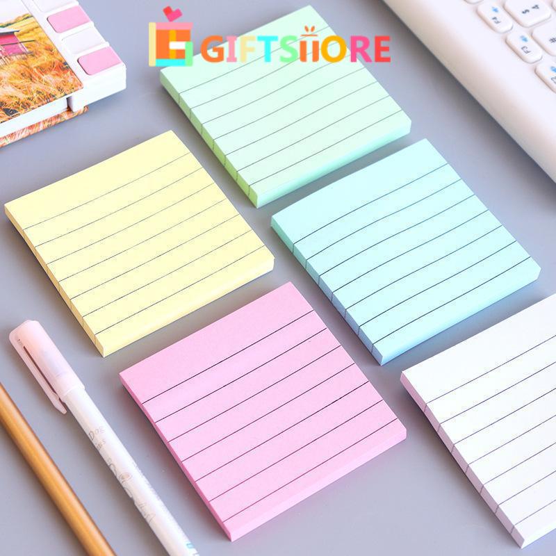 

✨Ready 70 Lembar Sticky Note Memo Horizontal Sticker Notepad Post Maker Stiker Massage Pesan Book Note-GS
