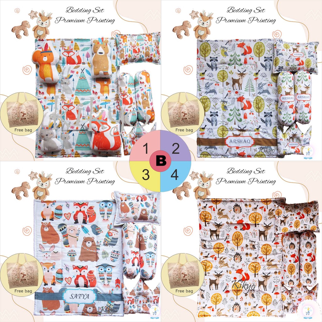 Baby set premium printing nama bayi / baby set nama bayi / bedding set / bedding baby / baby bedding