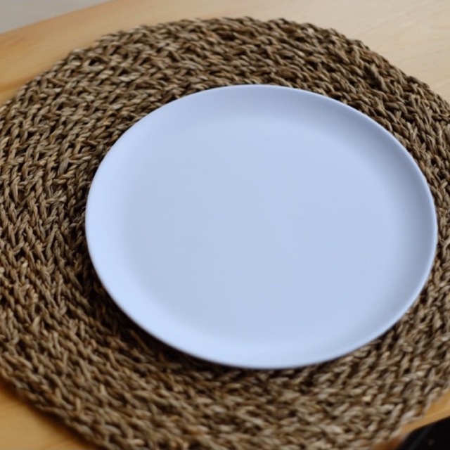 Piring Melamin Putih/Piring Makan Melamin Putih/Piring Saji Melamin Putih/Dinner Plate Putih/Piring 