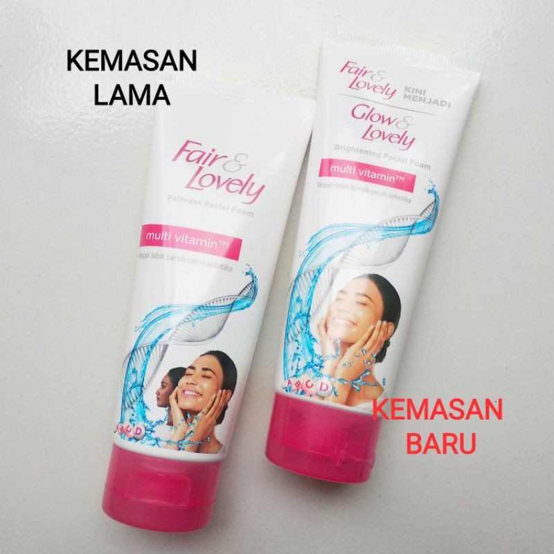 Fair and Lovely/GLOW LOVELY/Fair & Lovely Facial Foam Vitamin C 100g 100gr 100ml
