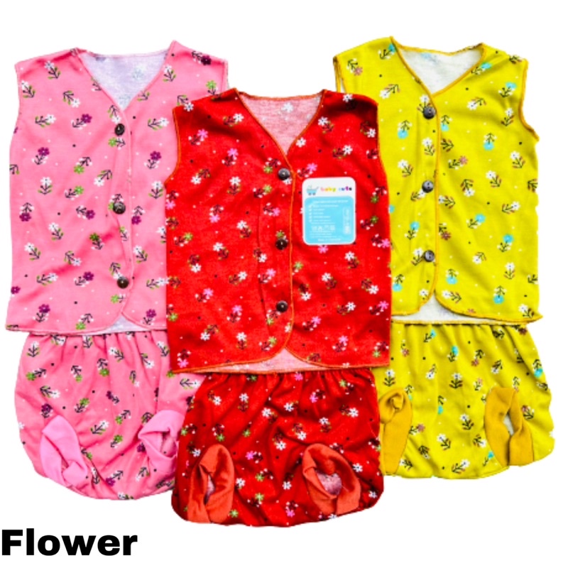 Stelan Kutung  baju celana bayi newborn/baru lahir Seri Motif per 3 stel Babycute SNI promo 8.8