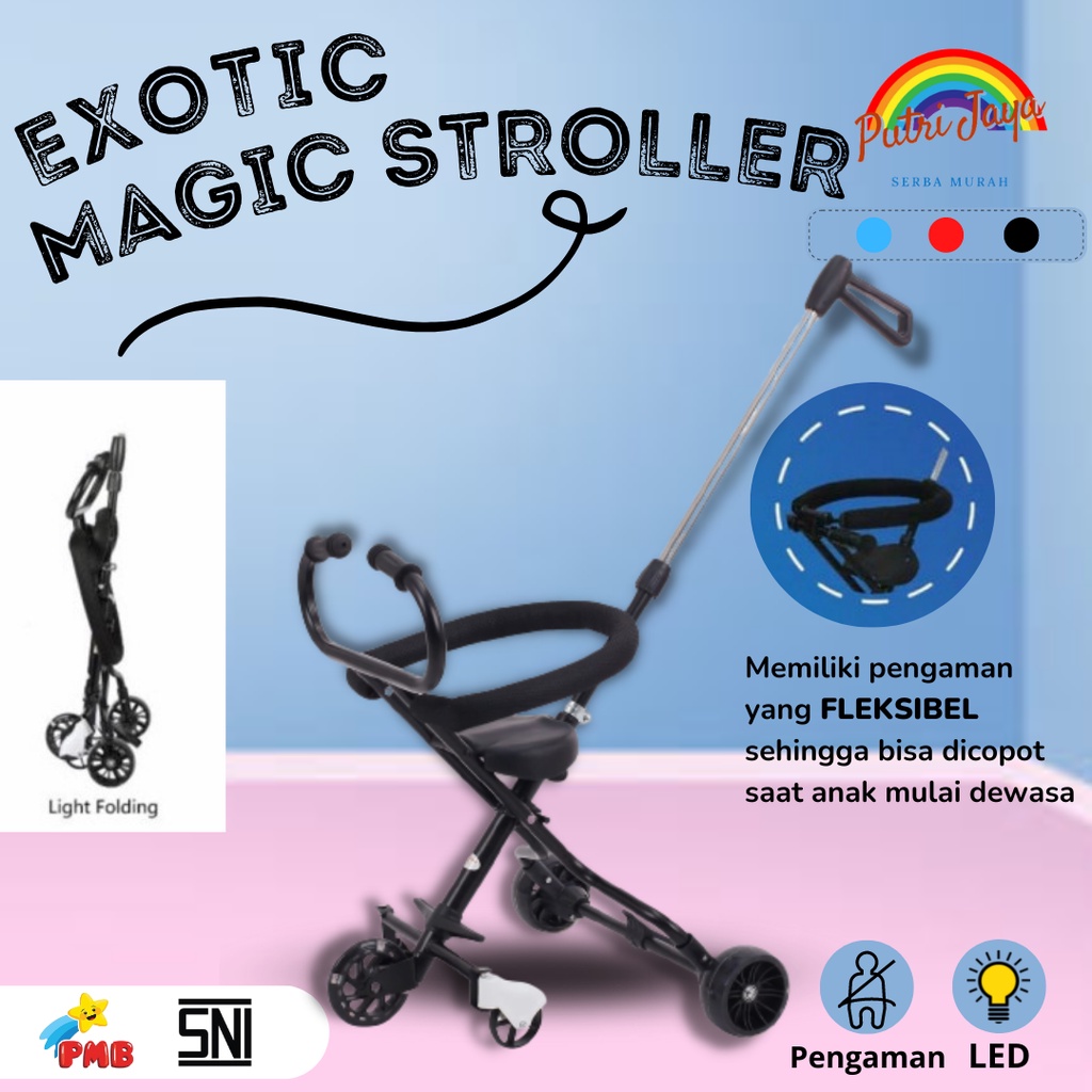 Magic Stroller Kursi Dorong Bayi EXOTIC ET-LW629-1 LW629 Dorongan Bayi