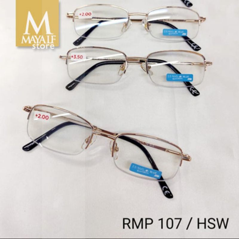 kacamata baca unisex/kacamata plus RMP 107  Lens 2.5 NVG