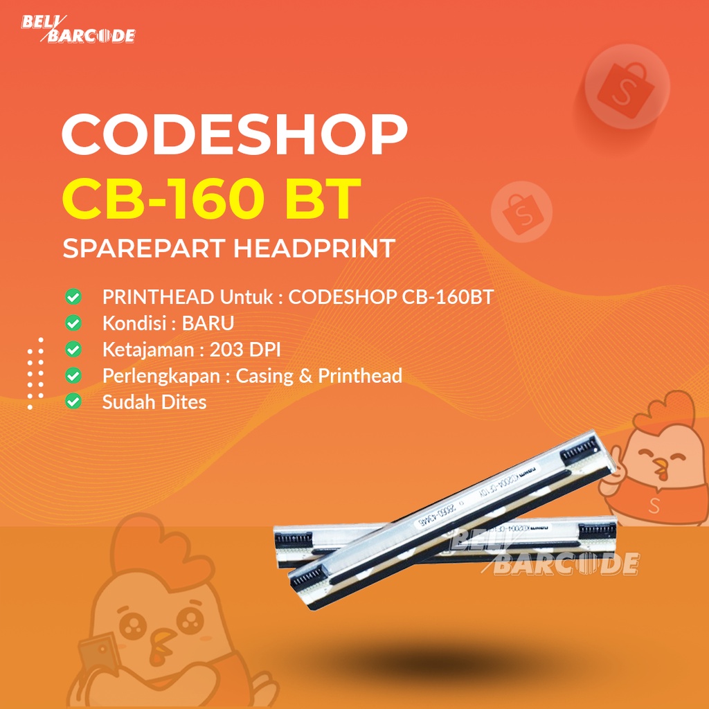 Headprint Codeshop CB160BT Sparepart Printer Barcode