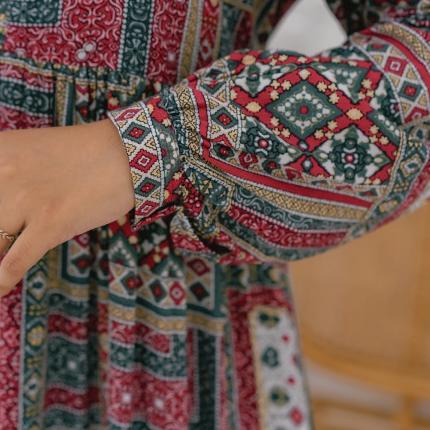 Gamis Baneska Busui Ferina Series - Navy, L