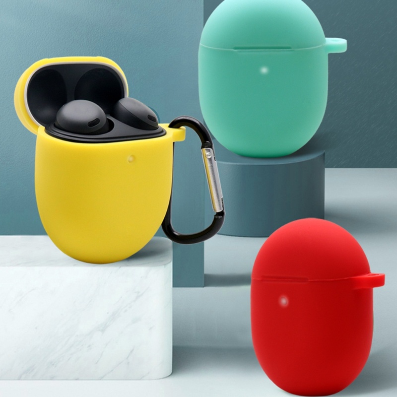 Cre Case Cover Pelindung Earphone Earbuds Warna-Warni Dengan Kait Gantungan Kunci Untuk Pixel Buds Pro