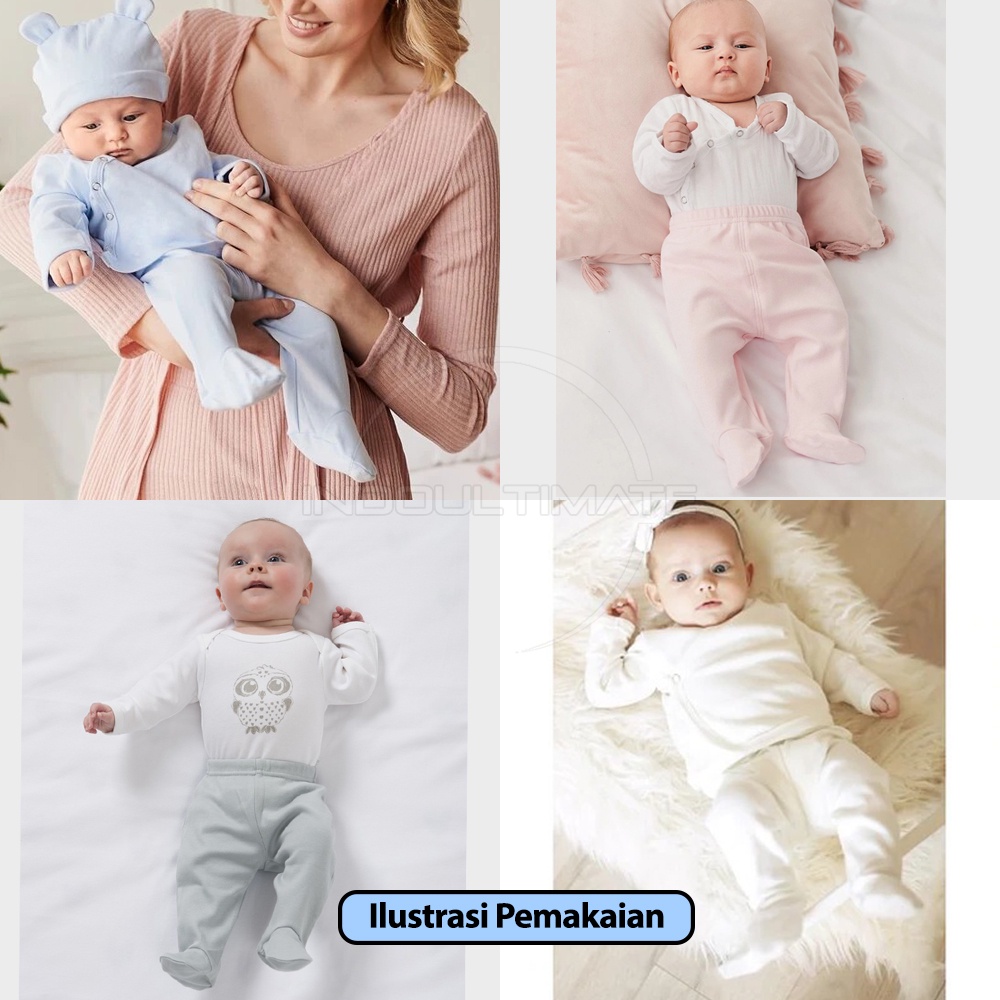 BABY STAR Celana Panjang Tutup Kaki (0-12 Bulan) Polos Warna Warni Newborn Perempuan Laki - laki Kaki Tutup GY-S79 Legging Bayi Kaki Tutup Leging Bayi