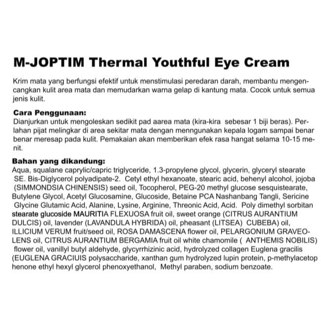 M-Joptim Thermal Youthful Renewing Eye Cream