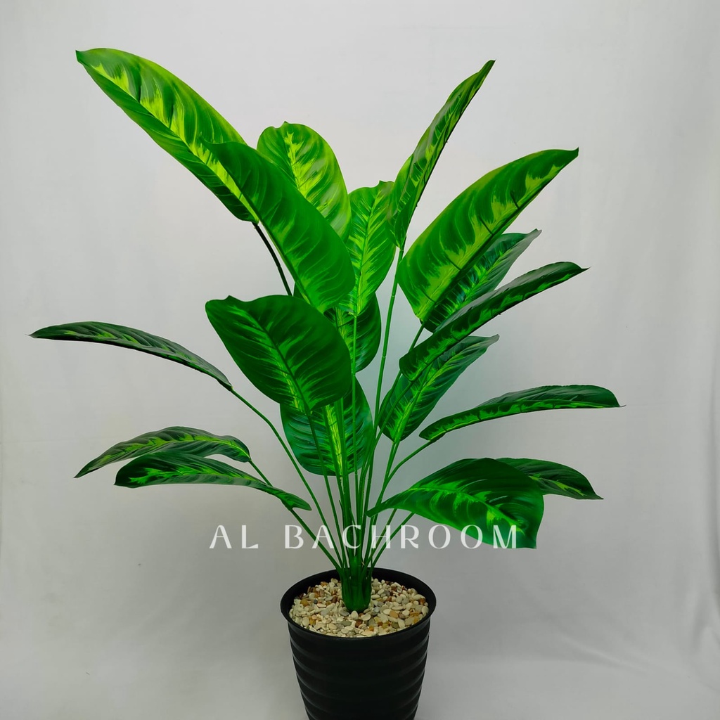 TANAMAN ARTIFICIAL KELADI DAUN PANJANG B8099 DEKORASI POHON PLASTIK HOME DECOR