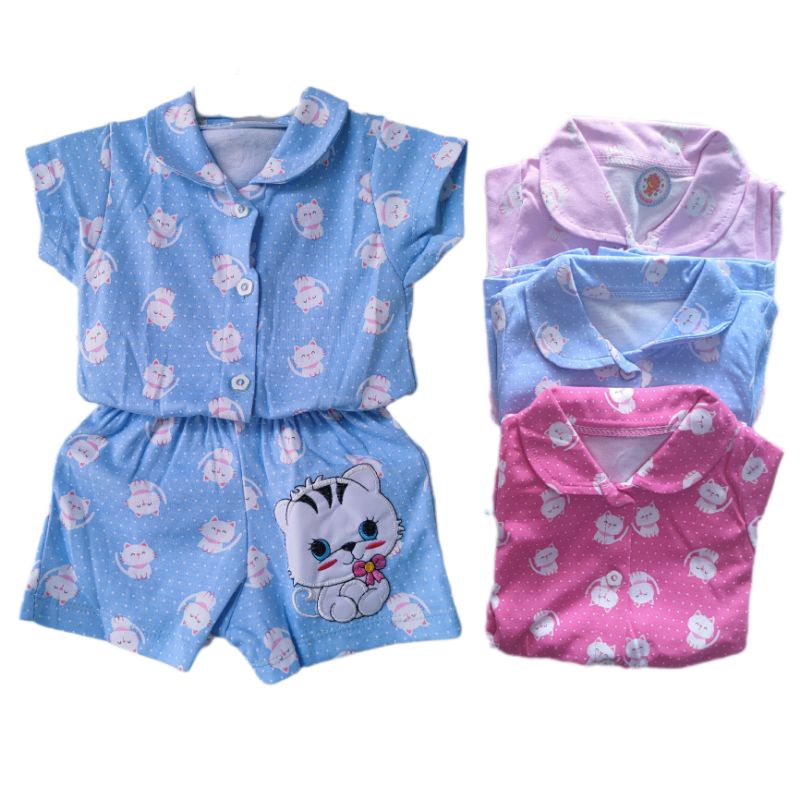 Jumpsuit Anak Cat 2 3 4 5 6 7 8 Bulan Anak Cewek Perempuan Jumpsuit Anak Bayi