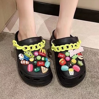 LFS-SW14 Sandal Wanita Bae Clog Chain Jelly EVA Impor COD Termurah