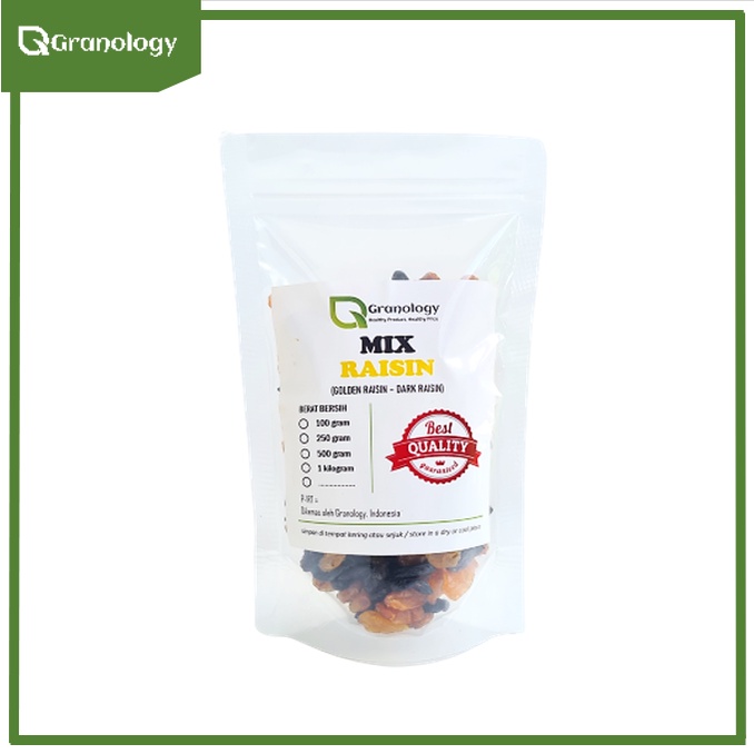 Mix Raisin 100 gram (Dark Raisin &amp; Golden Raisin)