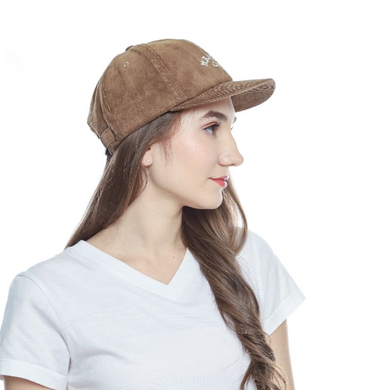 Topi Visors Pendek Corduroy Pria/Wanita - Short Cap Visors