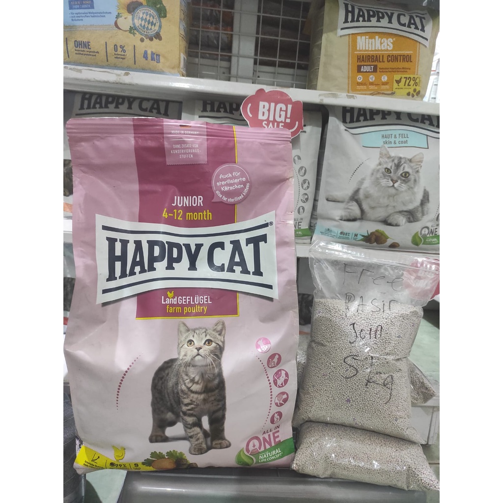 Grab/Gojek Happy Cat Junior Gelligel 10kg~Makanan kucing Junior Happy Cat