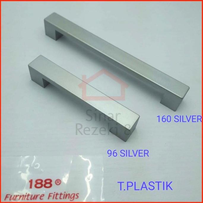 

Tarikan Plastik 96 SILVER / Laci Pintu Lemari Minimalis Handle Modern stock ready