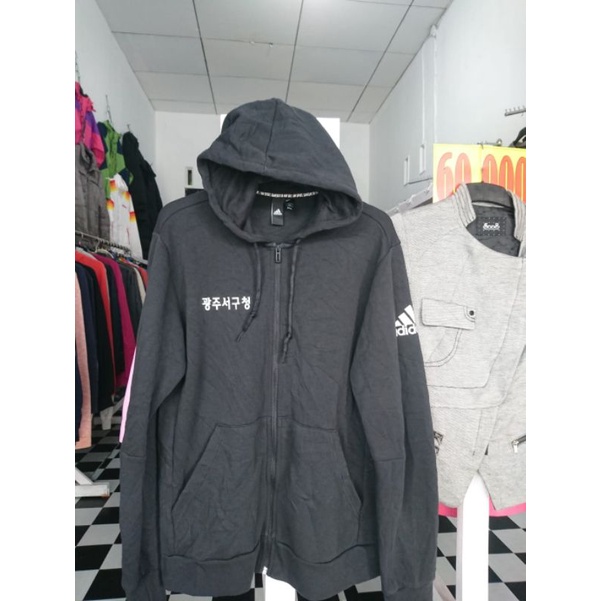 thrift hodie hitam Adidas*** game day