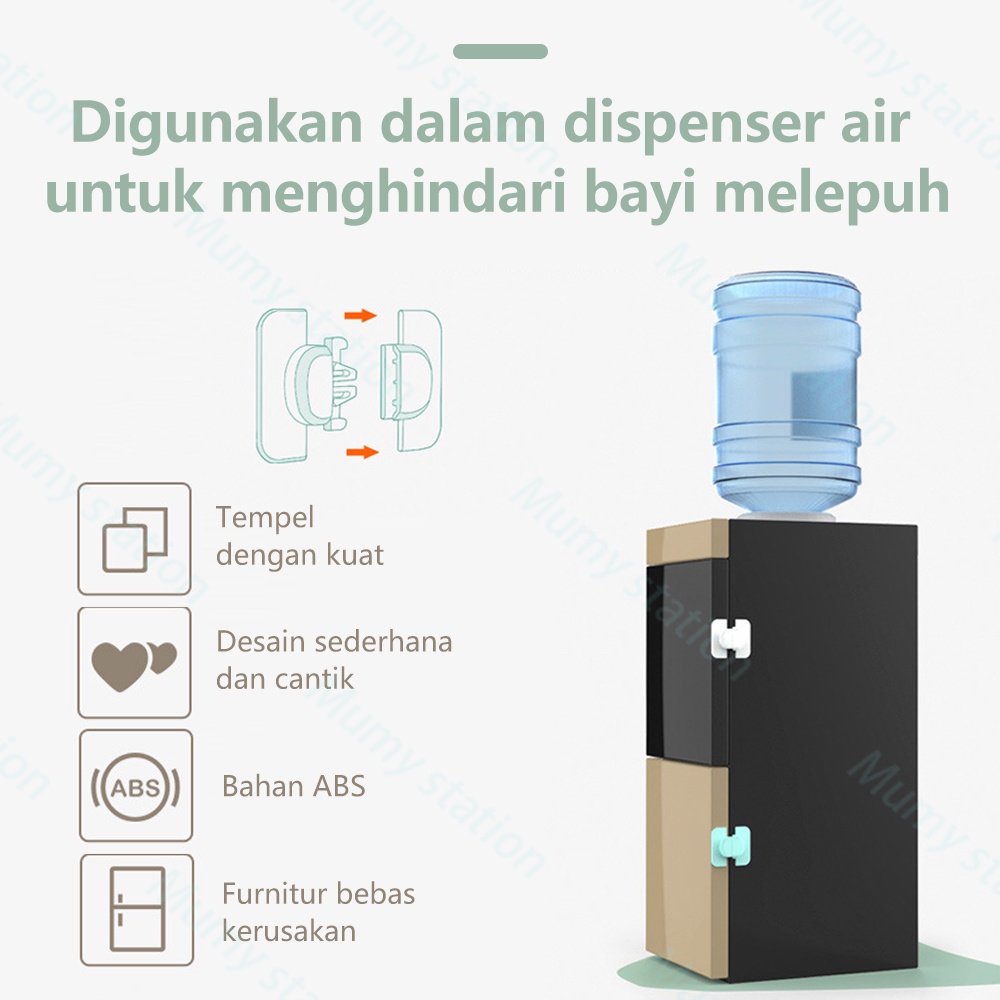 Mumystation Kunci Safety Lock Pintu kulkas Serbaguna pengaman pintu kulkas/pengunci kulkas