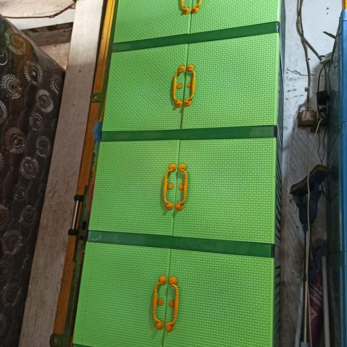 

Lemari pakaian (JUMBO) plastik Lemari susun 5 IVORY stock ready