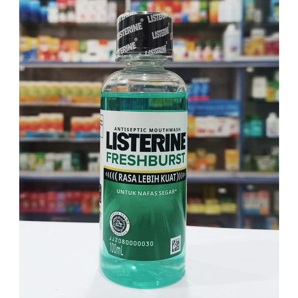 Listerine Fresh Burst 100ml - Antiseptic Mouthwash Kumur Mulut