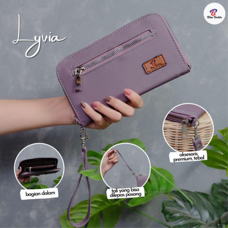 Biru Tsabita Dompet Lyvia Dompet Panjang Wanita