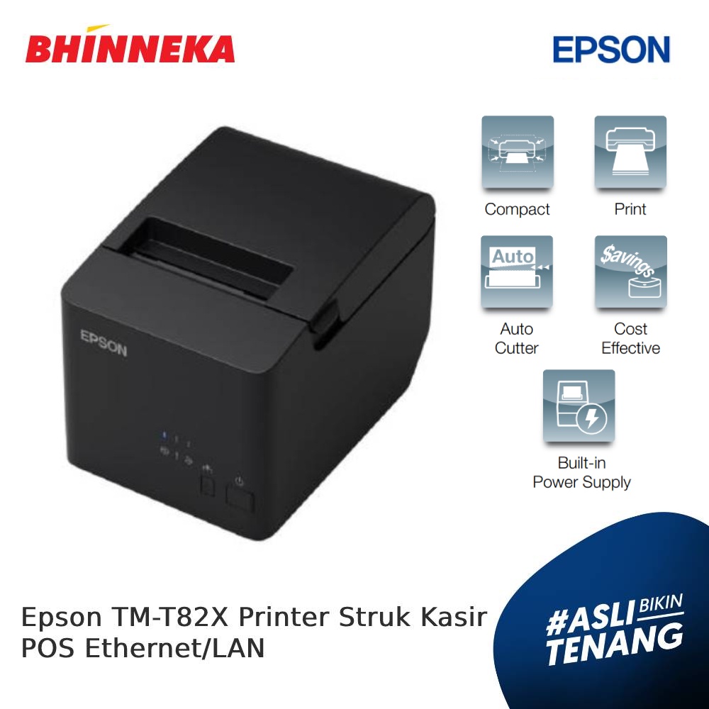 Jual Epson Tm T82x Printer Struk Kasir Pos Ethernetlan Shopee Indonesia 4282