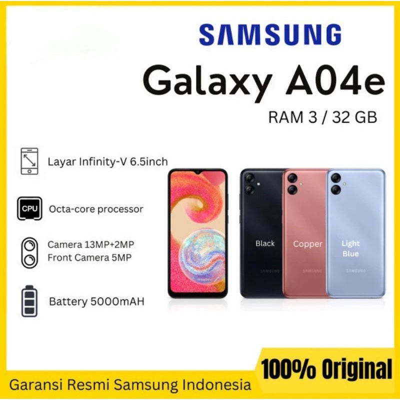 Samsung A04E 3/32 Garansi Resmi