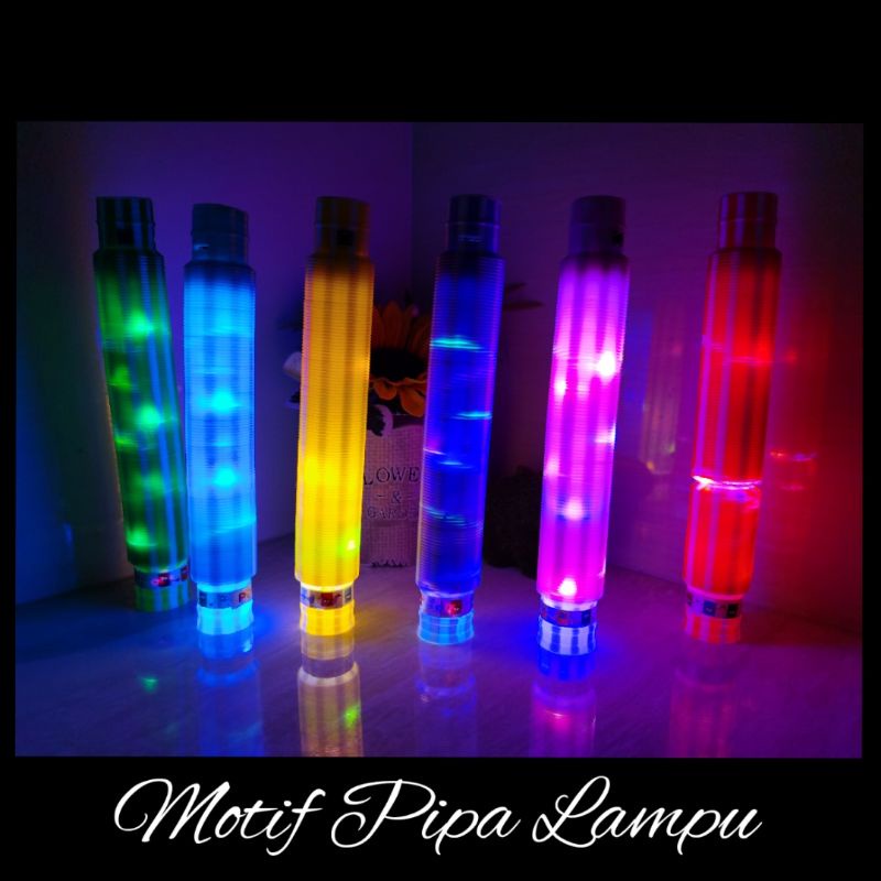 COD Mainan Viral Light Up Pop Tubes Pop Pipes Mainan Lampu Stick LED Pipa Selang Fidget Toy P50