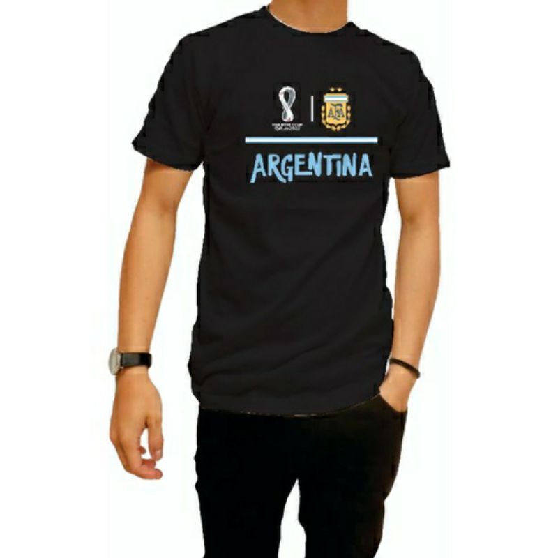 Tshirt kaos timnas argentina edisi piala dunia 2022