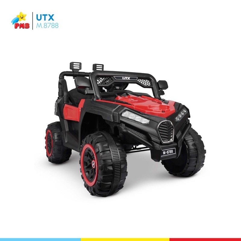 Mainan Mobil Aki Anak PMB UTX M-8788 mainan mobil aki remote kontrol 12v double gardan 7704