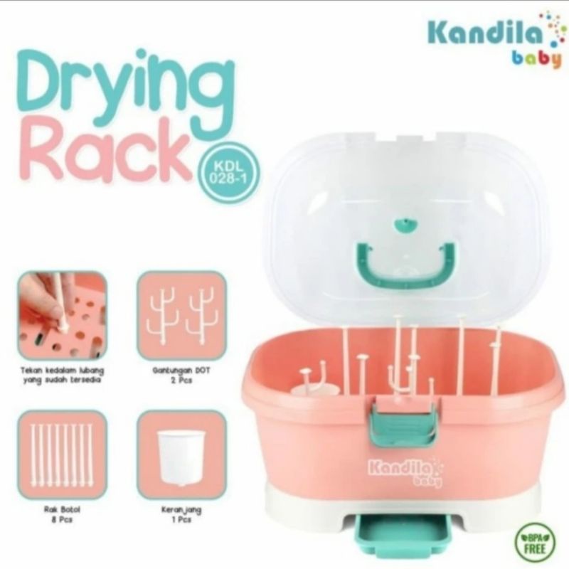 KANDILA KDL028-2 Baby Bottle Drying Rak Small-Rak Pengering Botol