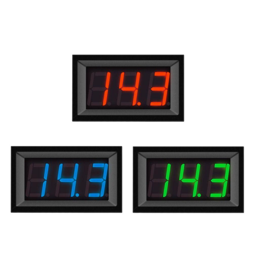 Rebuy Otomotif Voltmeter Digital Display High Quality DC Voltage Display Mobil Motor Monitor Pengukur Tegangan Voltmeter Digital Pengukur Tegangan