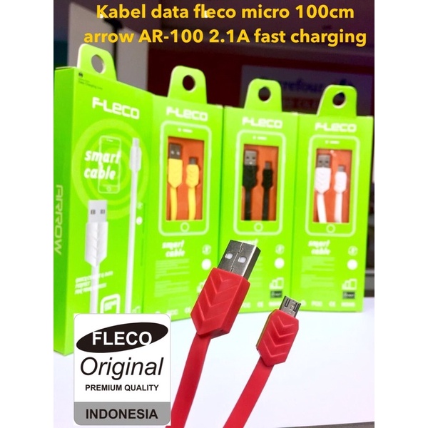 Kabel data fleco micro arrow 100cm fastcahrging Promo By Sen