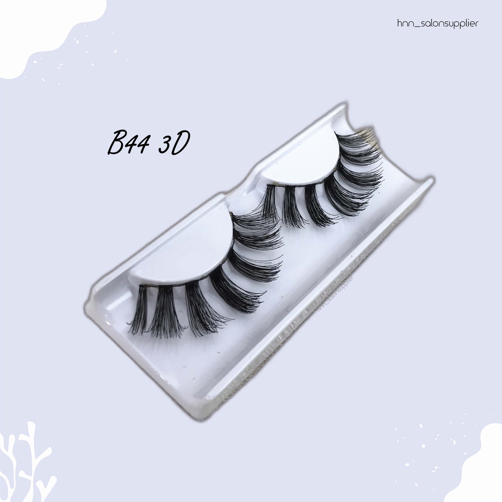 B44 3D Bulu Mata Palsu Handmade Fake Eyelash Eye Lashes Lash Artifivial Belle Eyelashes