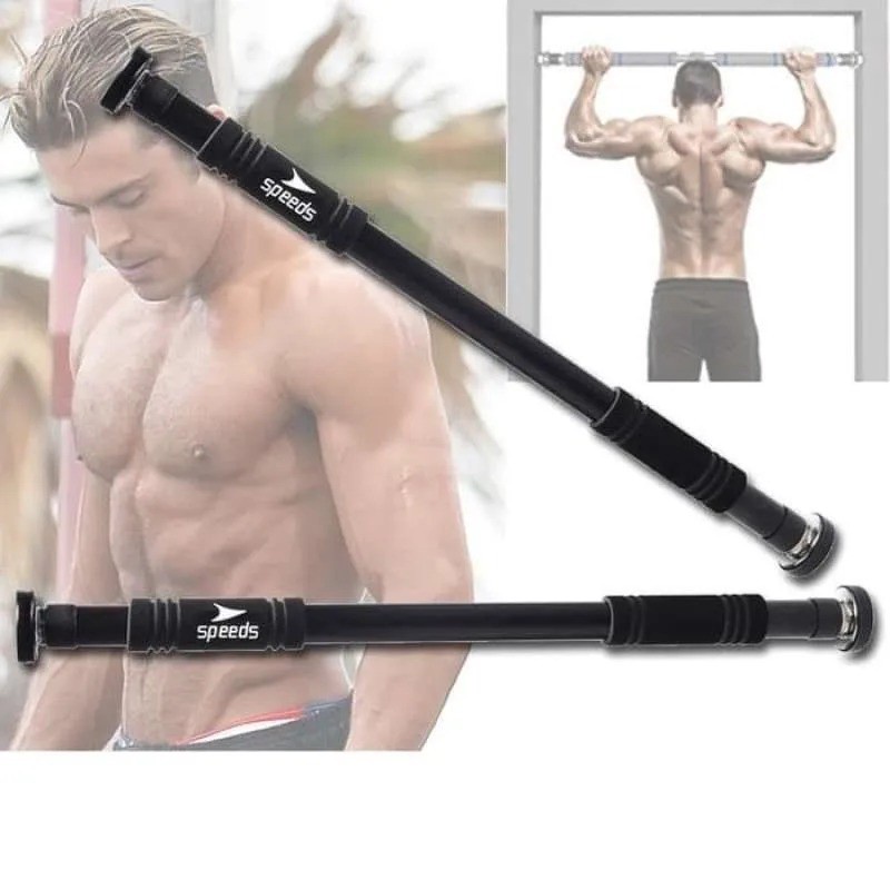 SGMSHOP Pull Up Bar 100kg Tiang Pintu Alat Olahraga Fitness Bar Latihan 100cm