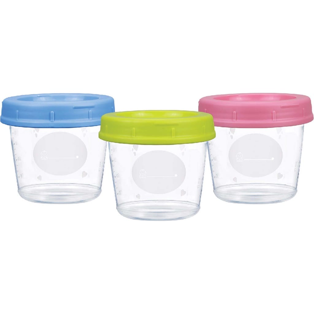 Baby Safe FC005 120ml/3pcs BB Food Storage Container - Tempat Penyimpanan Makanan dan Asi