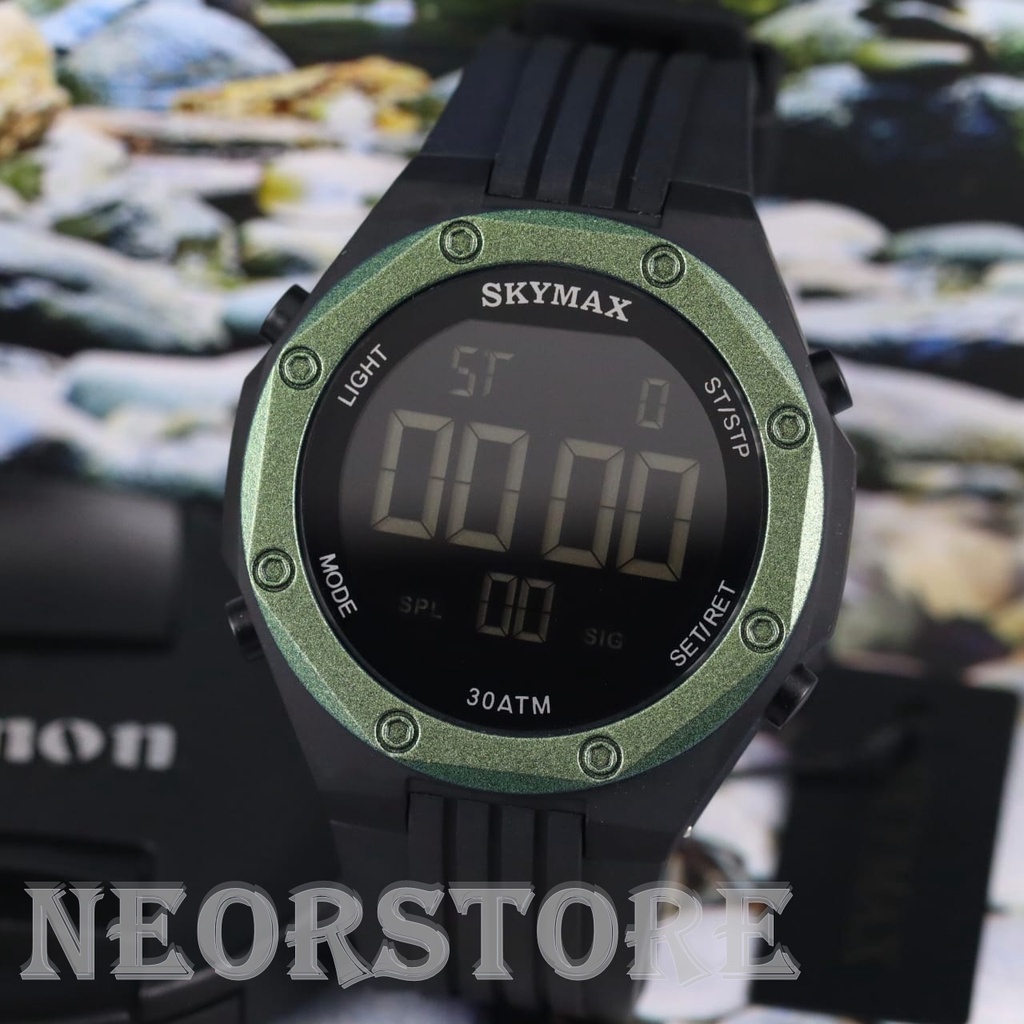 Jam Tangan Pria Skymax 2207RING Warna Digital Waterproof