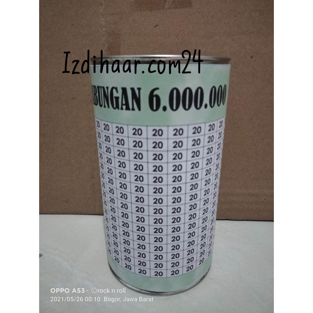 Celengan Target 6 Juta - 20k buka tutup / Celengan Viral Unik