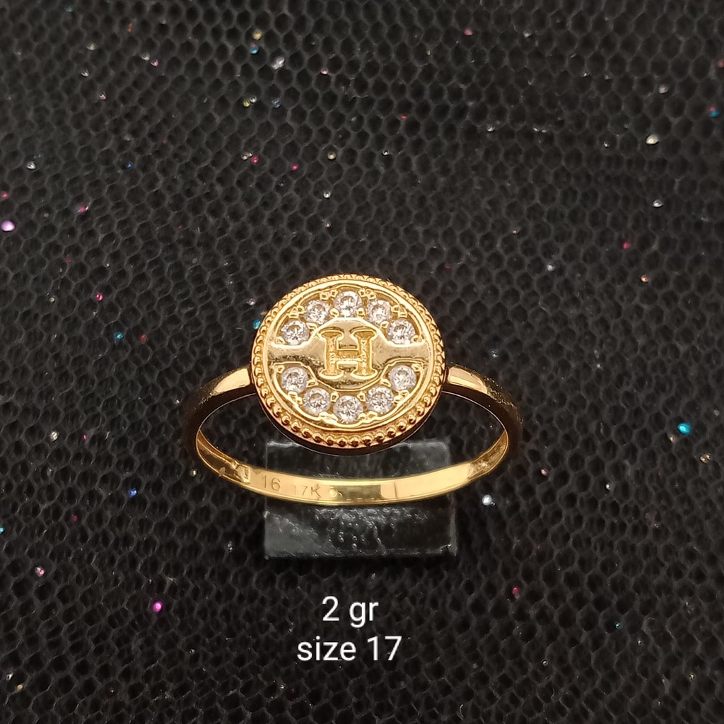 Cincin emas 17K - 2 gr kadar 750 - 3918