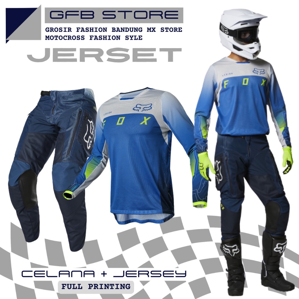 Jersey Set Celana Trail  motor cross Adventure Full Print|  Pant Gearset out wear Motocross New 2023 Fashion