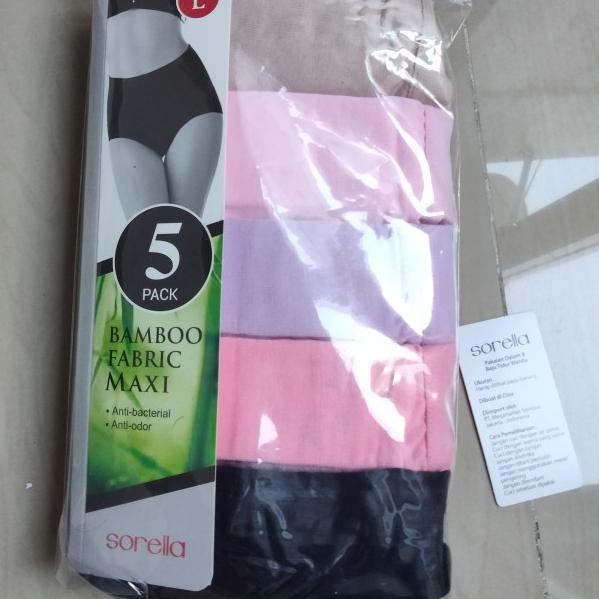 celana dalam sorella Bamboo fabric maxi satuan - EL