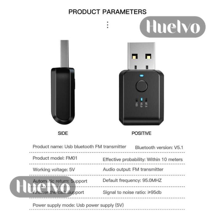 Bluetooth Tape Mobil / Car Bluetooth Audio Usb Dongle Bluetooth 5.1 031
