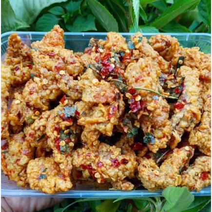 

kulit krispy ayam pedes bumbu daun jeruk 100gr