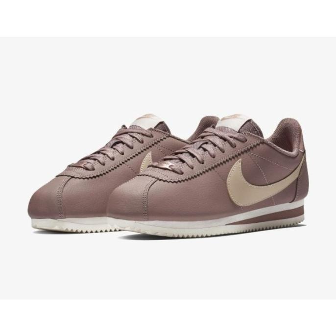 Sepatu Nike Classic Cortez Leather Smokey Mouve Particle Beige Usaidone