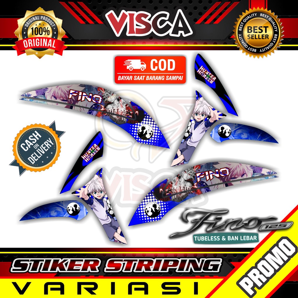 Stiker Motor Fino - Striping Fino 125 Variasi Simple -Stiker Fino - Stiker Fino 125 Variasi Simpel -