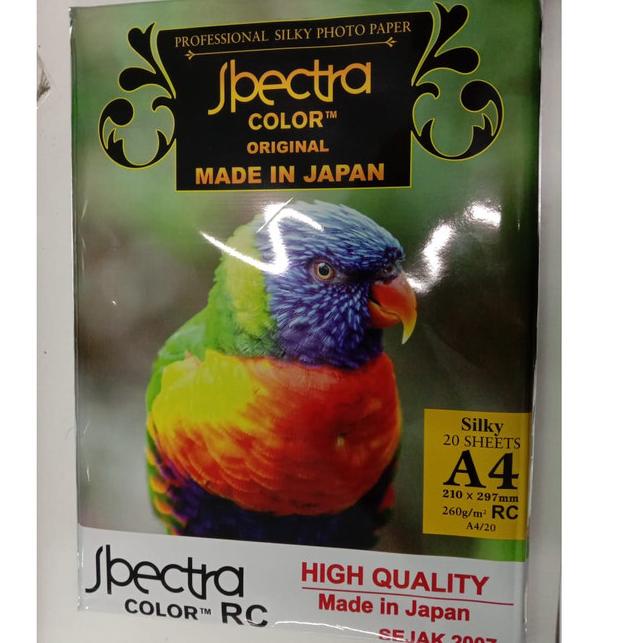 

Photo Paper Silky Spectra 260GSM High Quality