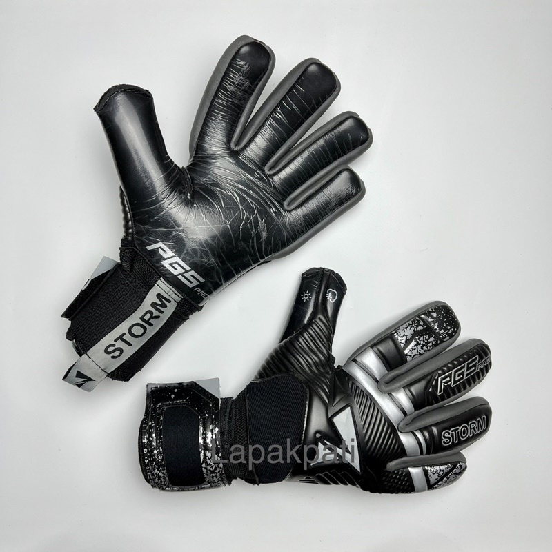 PGS STORM HITAM SARUNG TANGAN KIPER IMPOR ORIGINAL
