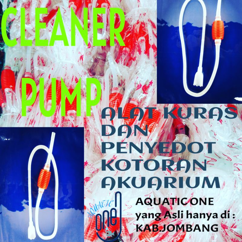 CLEANER PUMP MERAH ROSSTON alat penyedot kotoran aquarium alat kuras akuarium alat pembersih akuarium