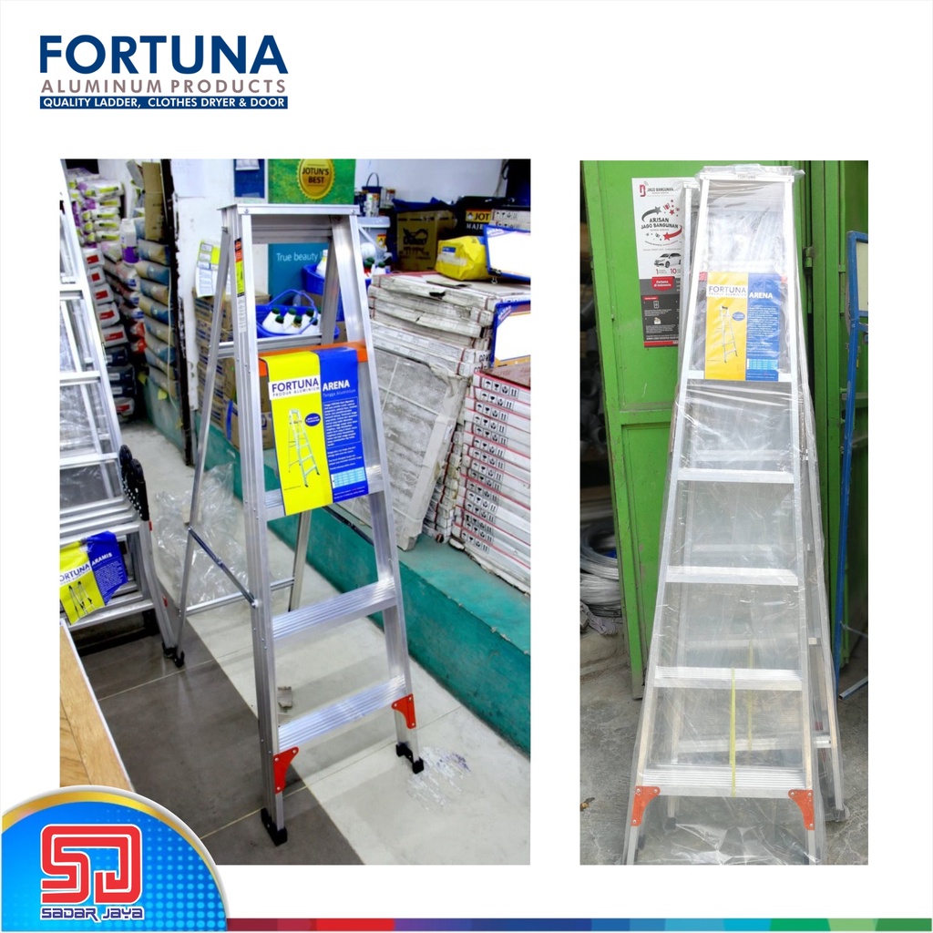 Fortuna Arena TA 06 Tangga Lipat Aluminium Tangga Manten 1.7 meter TA06