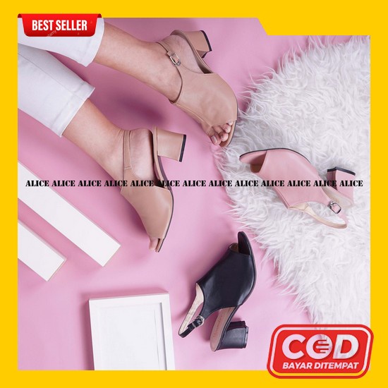 Heels Hills Heel Sepatu Hak Tinggi Hak Tahu Sandal Haihil Ibu2 Kondang Bayar Di Tempat Alice Sepatu